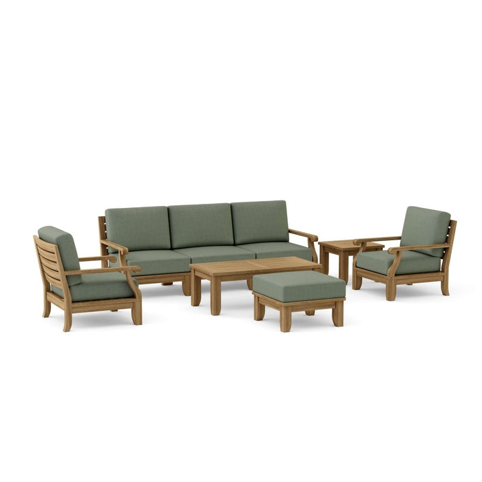 Luxury Teak Outdoor Furniture - Riviera 8 - Piece Sectional Set - Teak HQ™