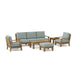Luxury Teak Outdoor Furniture - Riviera 8 - Piece Sectional Set - Teak HQ™