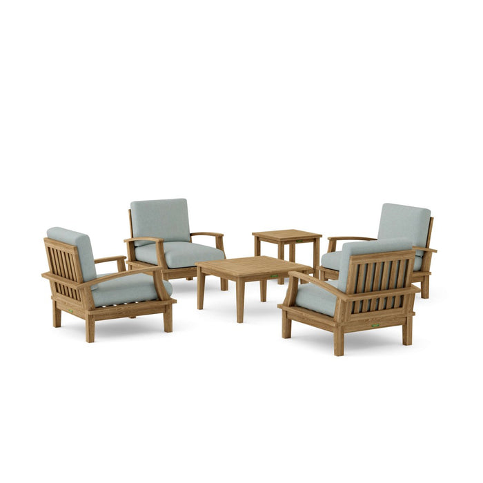Luxury Teak Patio Furniture - Brianna 6 - Piece Set - Teak HQ™