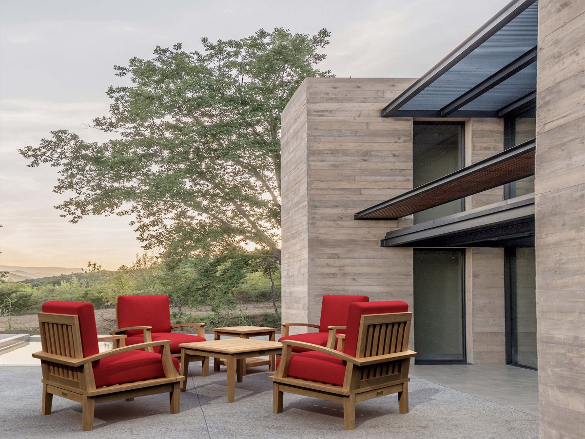 Luxury Teak Patio Furniture - Brianna 6 - Piece Set - Teak HQ™
