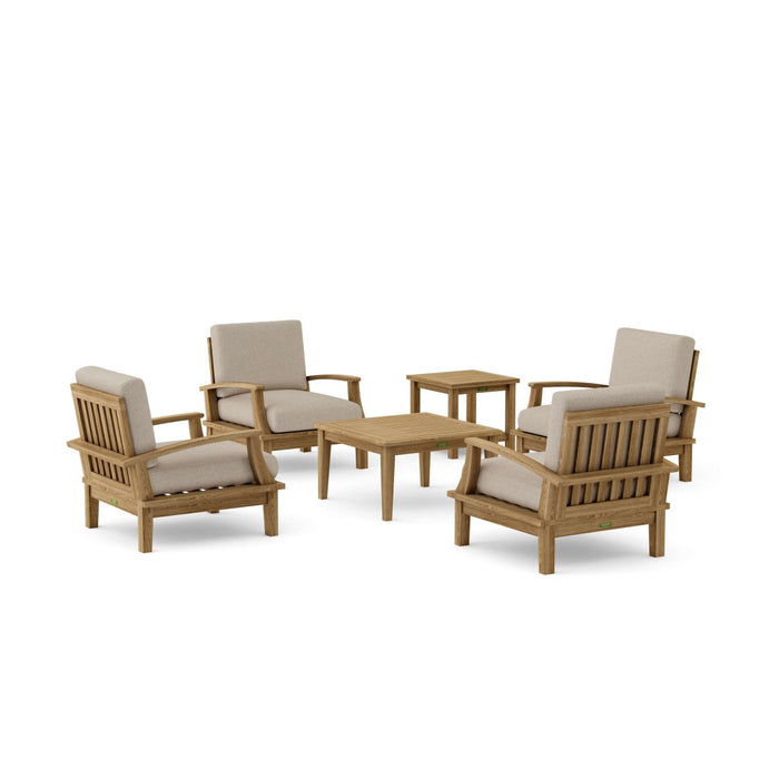 Luxury Teak Patio Furniture - Brianna 6 - Piece Set - Teak HQ™