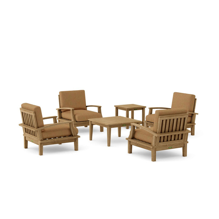 Luxury Teak Patio Furniture - Brianna 6 - Piece Set - Teak HQ™