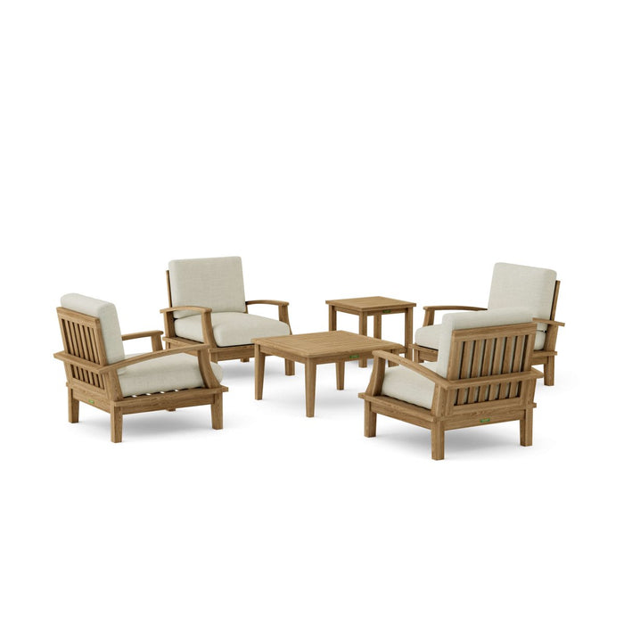 Luxury Teak Patio Furniture - Brianna 6 - Piece Set - Teak HQ™
