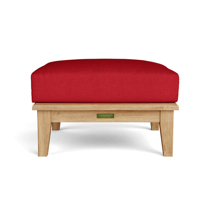 Teak Deep Seating Ottoman - Brianna