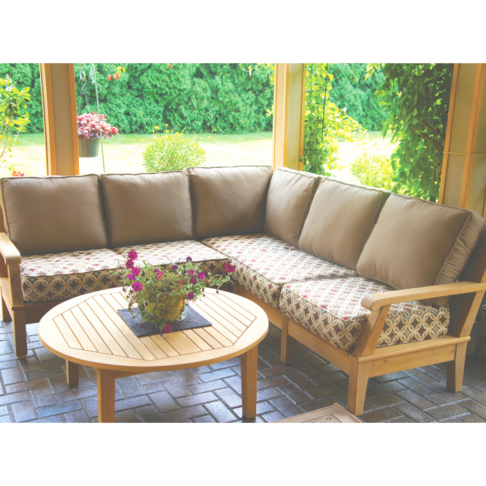 Teak Outdoor Sectional - Miami 10-Piece Modular Set