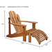 Modern Teak Adirondack Chair - Teak HQ™