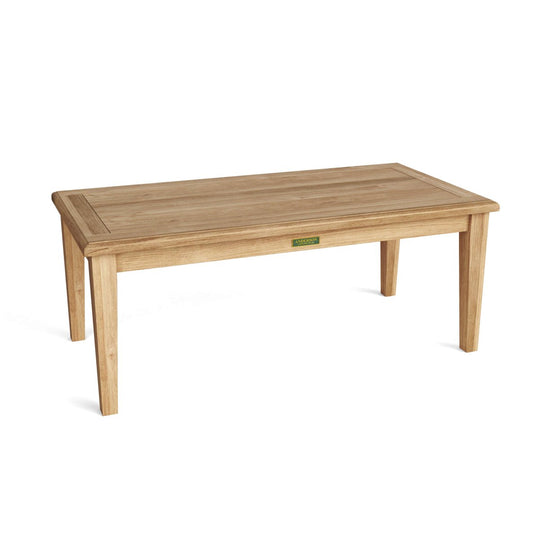 Modern Teak Coffee Table (47" Long Rectangle) - Brianna - Teak HQ™