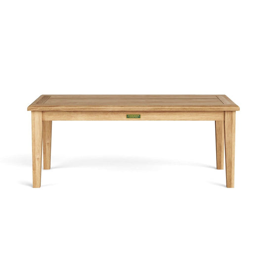 Modern Teak Coffee Table (47" Long Rectangle) - Brianna - Teak HQ™
