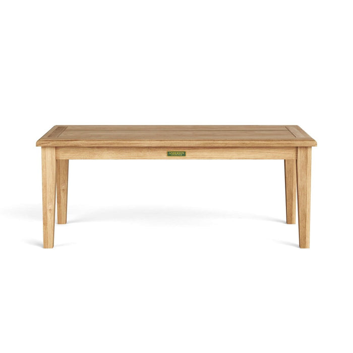 Modern Teak Coffee Table (47" Long Rectangle) - Brianna - Teak HQ™