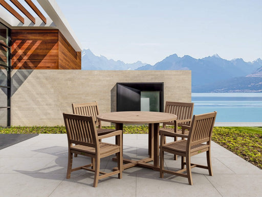 Modern Teak Dining Set - Tosca (Table) & Rialto (4 Chairs) - Teak HQ™