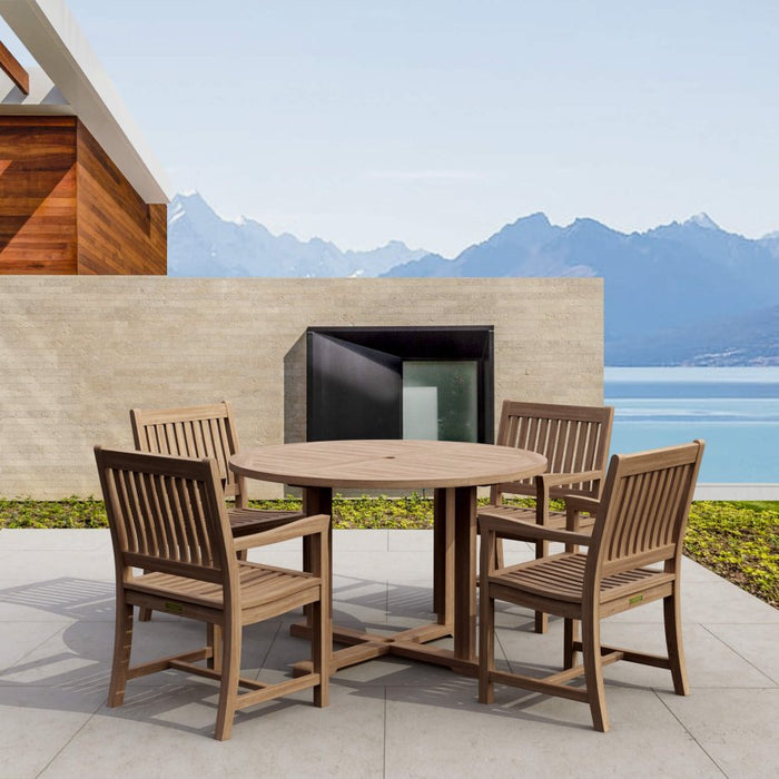 Modern Teak Dining Set - Tosca (Table) & Rialto (4 Chairs) - Teak HQ™