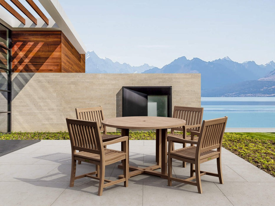 Modern Teak Dining Set - Tosca (Table) & Rialto (4 Chairs) - Teak HQ™
