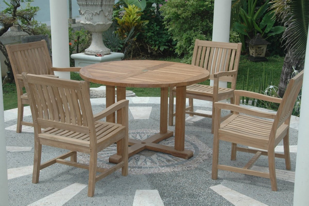 Modern Teak Dining Set - Tosca (Table) & Rialto (4 Chairs) - Teak HQ™