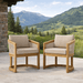 Modern Teak Outdoor Chair - Catania - Teak HQ™