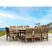 Modern Teak Outdoor Dining Set - Bahama (Table) & Sahara (8 Chairs) - Teak HQ™