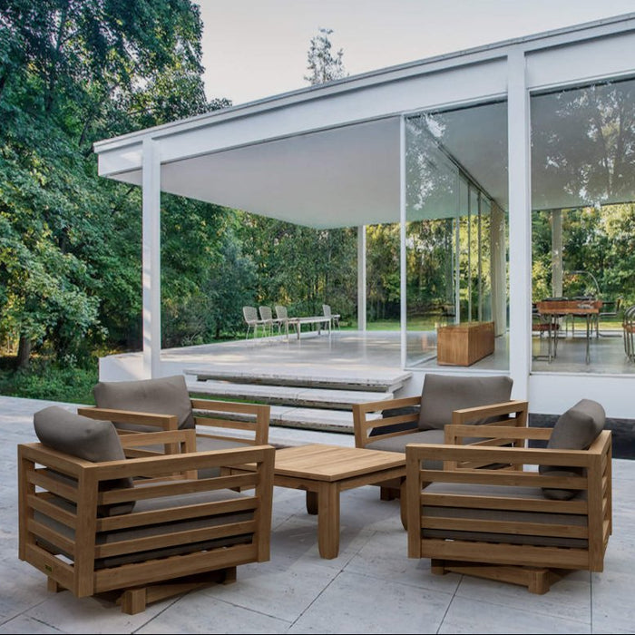 Modern Teak Outdoor Furniture - Cordoba 5 - Piece Set - Teak HQ™