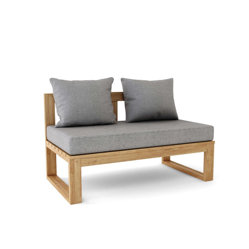 Modern Teak Outdoor Sectional - Arena (Straight) - Teak HQ™