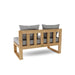 Modern Teak Outdoor Sectional - Arena (Straight) - Teak HQ™