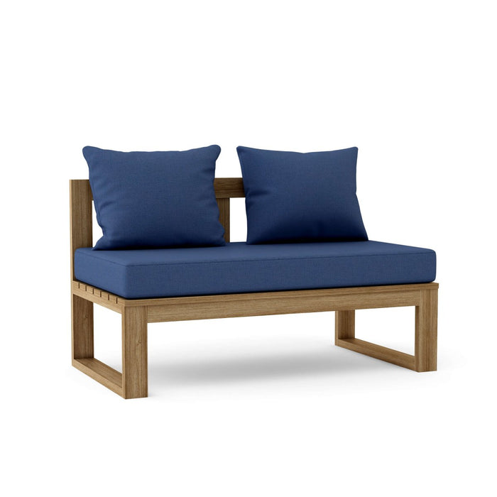 Modern Teak Outdoor Sectional - Arena (Straight) - Teak HQ™