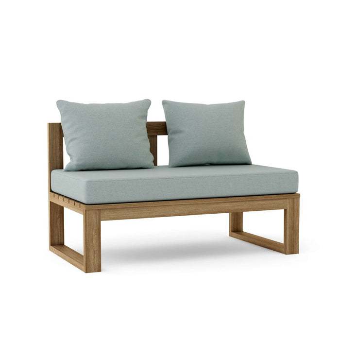 Modern Teak Outdoor Sectional - Arena (Straight) - Teak HQ™