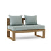 Modern Teak Outdoor Sectional - Arena (Straight) - Teak HQ™
