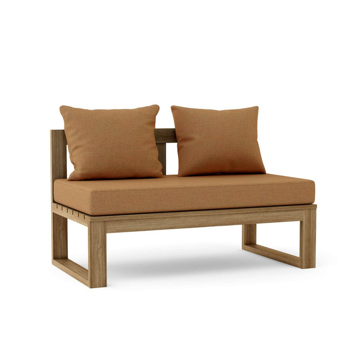 Modern Teak Outdoor Sectional - Arena (Straight) - Teak HQ™