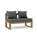 Modern Teak Outdoor Sectional - Arena (Straight) - Teak HQ™