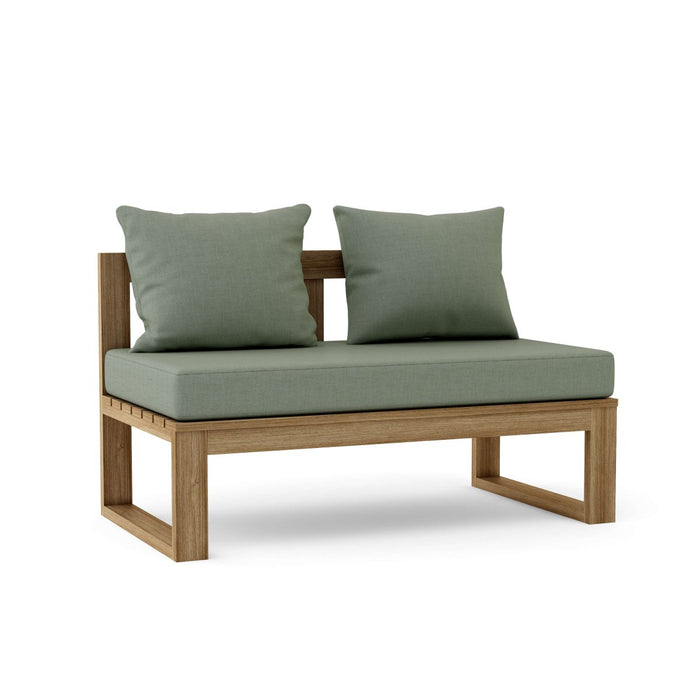 Modern Teak Outdoor Sectional - Arena (Straight) - Teak HQ™