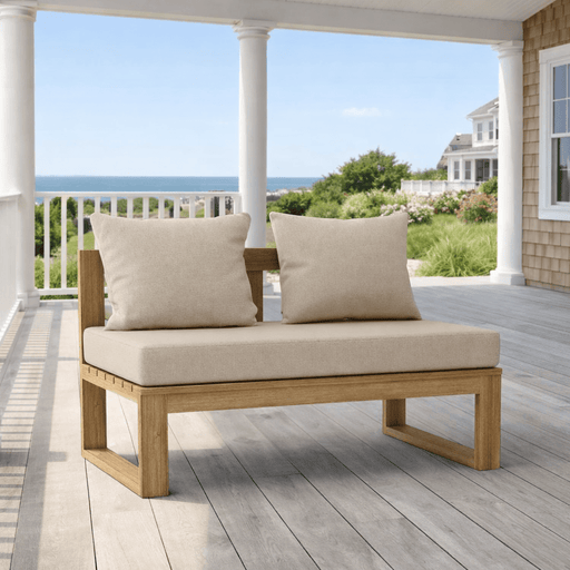 Modern Teak Outdoor Sectional - Arena (Straight) - Teak HQ™