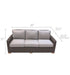 Modern Teak Outdoor Sofa - Sanibel - Teak HQ™