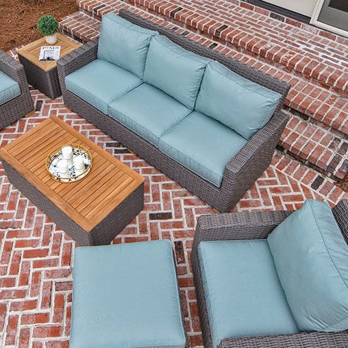 Modern Teak Outdoor Sofa - Sanibel - Teak HQ™