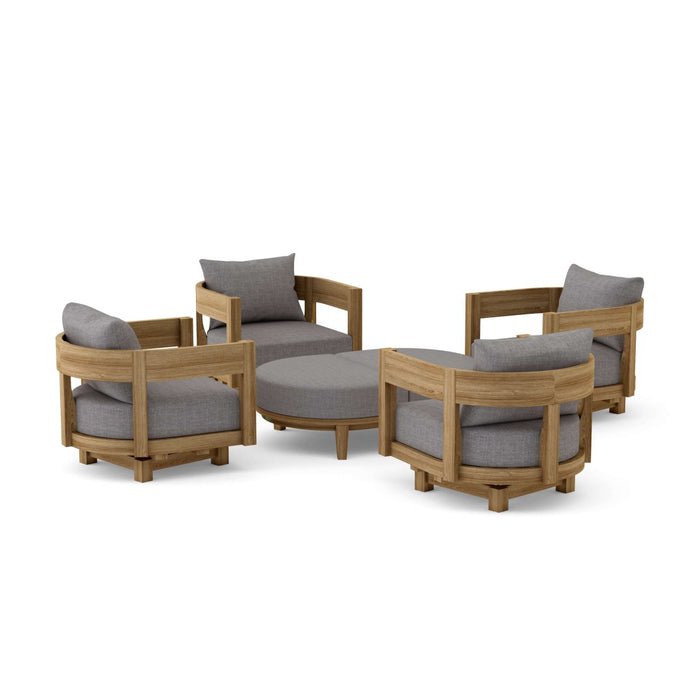 Modern Teak Patio Furniture - Coronado 6 - Piece Set - Teak HQ™