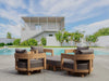 Modern Teak Patio Furniture - Coronado 6 - Piece Set - Teak HQ™