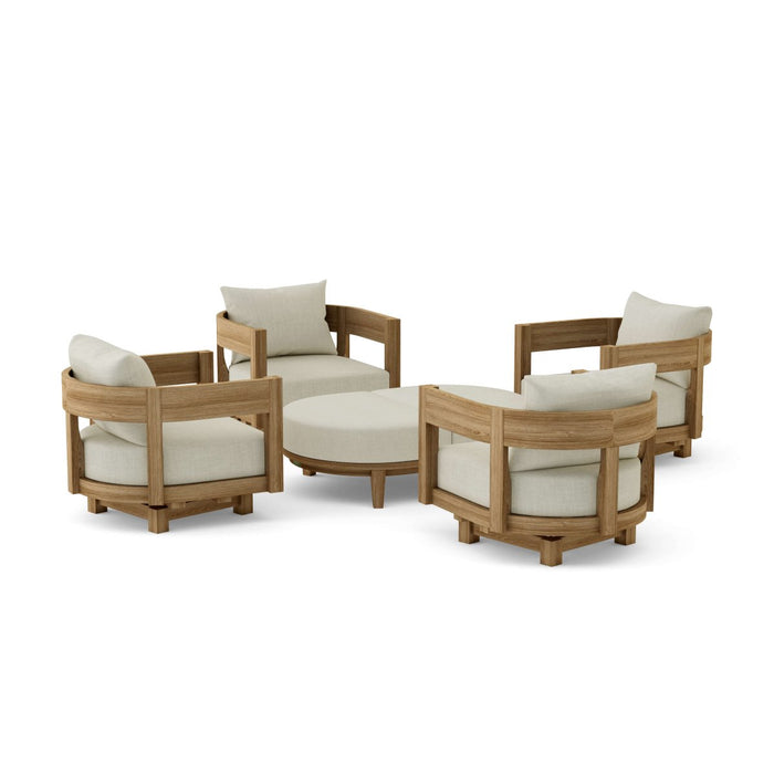 Modern Teak Patio Furniture - Coronado 6 - Piece Set - Teak HQ™