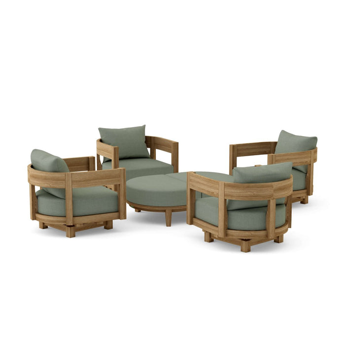 Modern Teak Patio Furniture - Coronado 6 - Piece Set - Teak HQ™