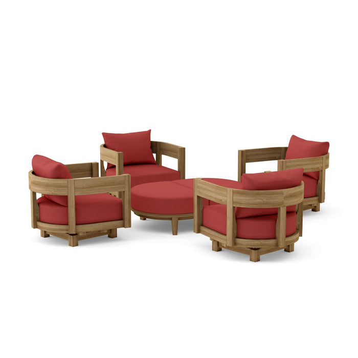Modern Teak Patio Furniture - Coronado 6 - Piece Set - Teak HQ™