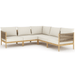 Modern Teak Sectional (Right End Piece) - San Lucas - Teak HQ™