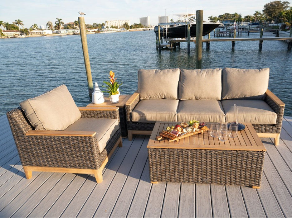 Modern Teak Sofa - Boca - Teak HQ™