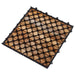 Natural Teak Interlocking Tiles (10 Sq Ft) - Deca - Teak HQ™