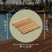 Natural Teak Interlocking Tiles (10 Sq Ft) - Deca - Teak HQ™