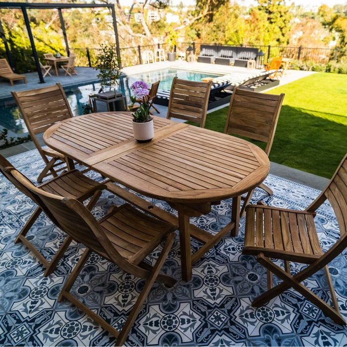 Natural Teak Outdoor Folding Chair - Portico - Teak HQ™