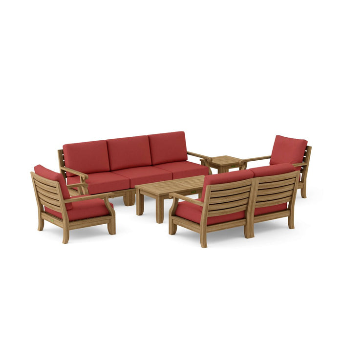 Natural Teak Outdoor Furniture - Riviera 10 - Piece Modular Set - Teak HQ™