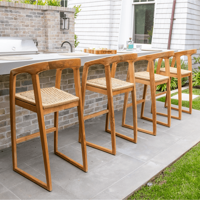 Natural Teak Wood Bar Chair - Solara - Teak HQ™