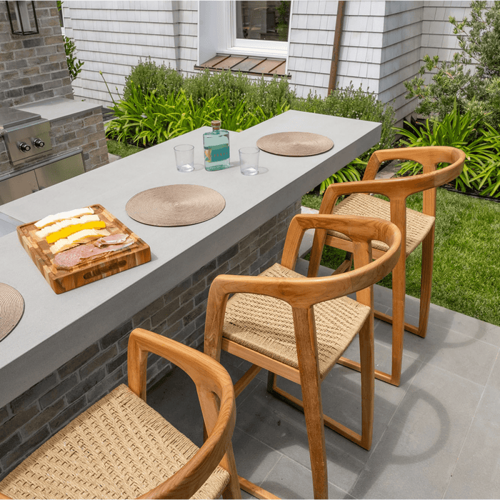 Natural Teak Wood Bar Chair - Solara - Teak HQ™