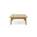 Natural Teak Wood Coffee Table (62" Long Rectangle) - Toscana - Teak HQ™