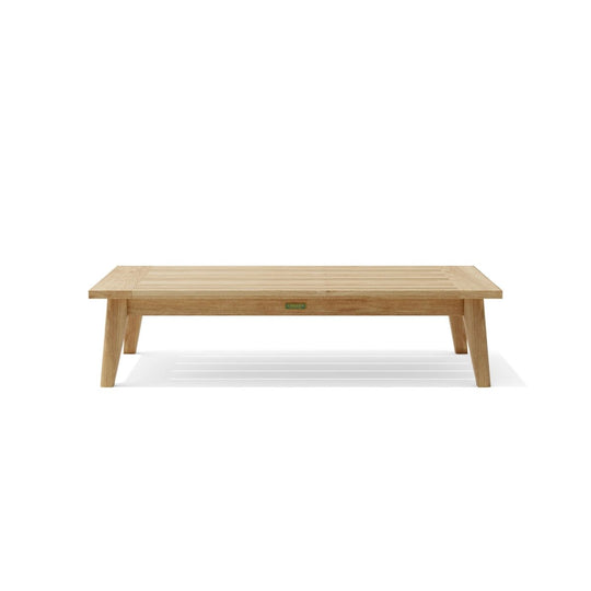 Natural Teak Wood Coffee Table (62" Long Rectangle) - Toscana - Teak HQ™