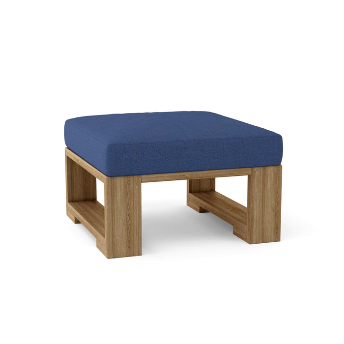 Teak Wood Ottoman - Capistrano