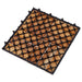 Oiled Teak Interlocking Tiles (10 Sq Ft) - Terracea - Teak HQ™