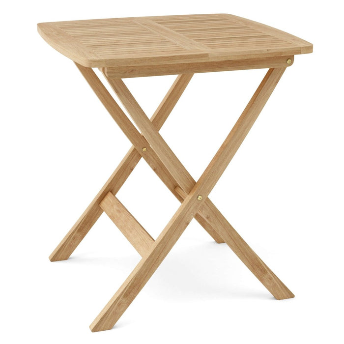 Outdoor Folding Teak Table (24" Square) - Windsor - Teak HQ™