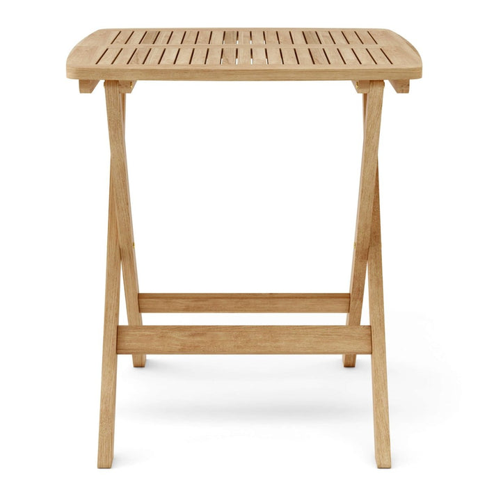 Outdoor Folding Teak Table (24" Square) - Windsor - Teak HQ™